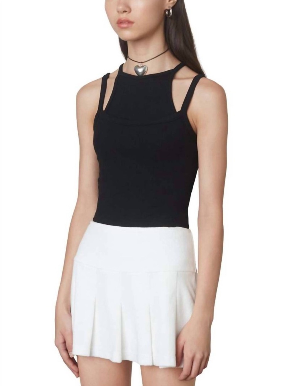 NIA Double Layered Black Tank Top Size XS
